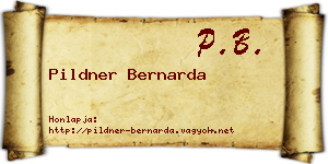 Pildner Bernarda névjegykártya